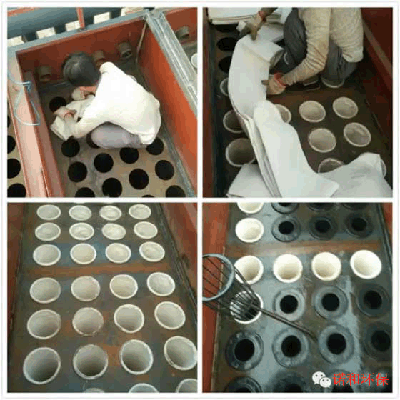 花板、布袋、骨架安裝示意圖